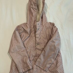 C&C California Brown Polka Dot Raincoat